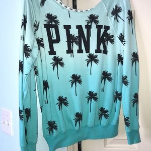 PINK Tropical Crewneck